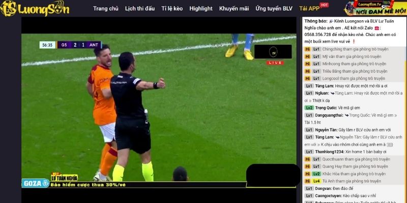 LuongSon TV: Sống Trọn Từng Khoảnh Khắc Bóng Đá Đỉnh Cao! 529 Không gian giao lưu tại LuongSon TV cực sôi nổi và thú vị